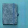 Creative Mini Pocket Notebook A6 Size Leather Cover Study Manual with Elastic Strap Liner Pages Office Supplies