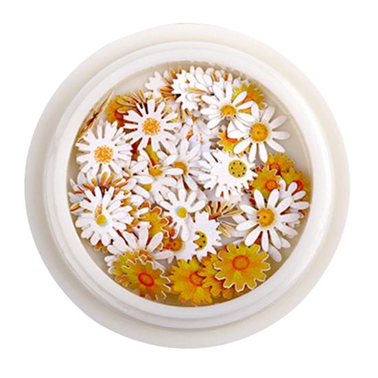 50 Pcs/Box Exquisite Nail Accessories Waterproof Wood Pulp Dried Flowers Sticker Patch