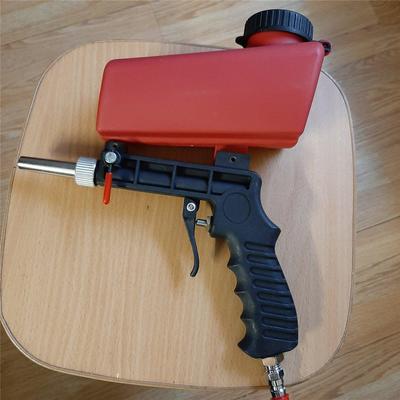 Real Shot 90psi Portable Gravity Sandblasting Gun Pneumatic Tool Small Sand Blasting Spray Gun Adjustable Sandblaster