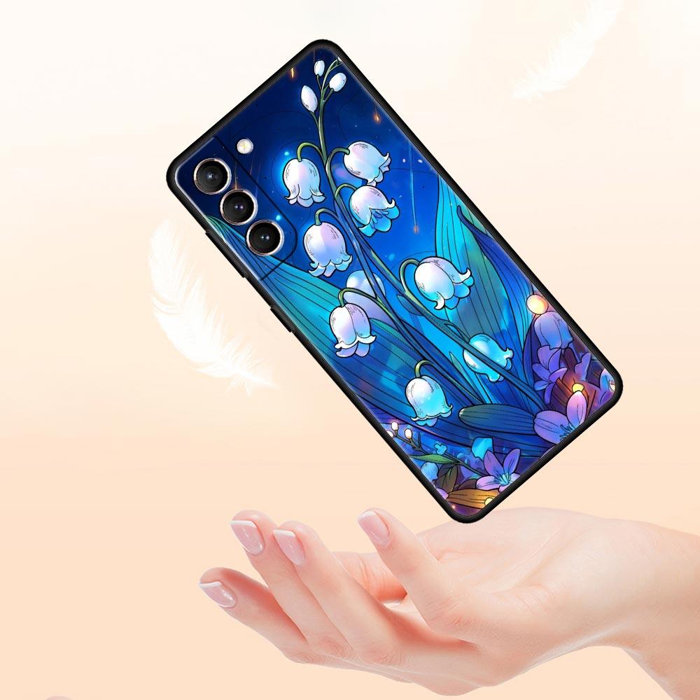 Lily Of The Valley Clear Floral Phone Case for Samsung Galaxy S26 S25 S24 S23 S22 S20 S21 FE Ultra S25 Edge Plus Soft TPU Shell