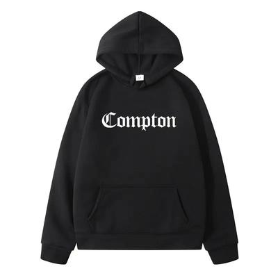 Autumn/Winter Compton Goth Design Letter Y2k Hoodie Men's Sportswear Fashion Street Wear Harajuku New Warm Hoodie