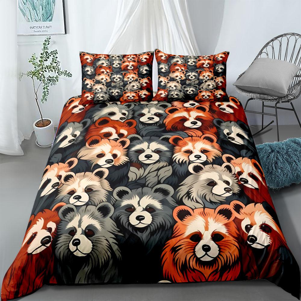 

Graffiti Dogs Duvet Cover Set UK Single Double Queen US Twin Full King Size pkm Bed Linen Set 140x210cm