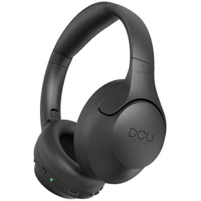 Bluetooth Headphones - DCU TECNOLOGIC - Wireless Model - USB-C Charging - Noise Cancellation 15-20dB - Black