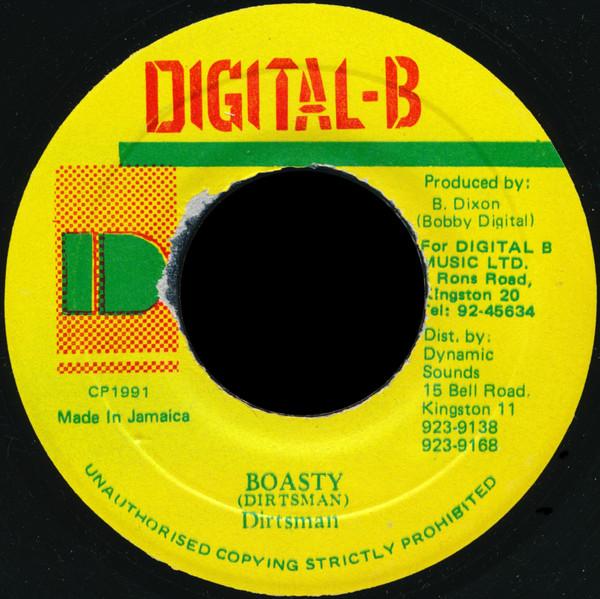 

7inch Record DIRTSMAN - Boasty NONE Digital-B 1991 Jamaica Reggae, Ska & Dub Used