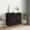 VidaXL Black Buffet 90x34x80 Cm Engineered Wood 828093