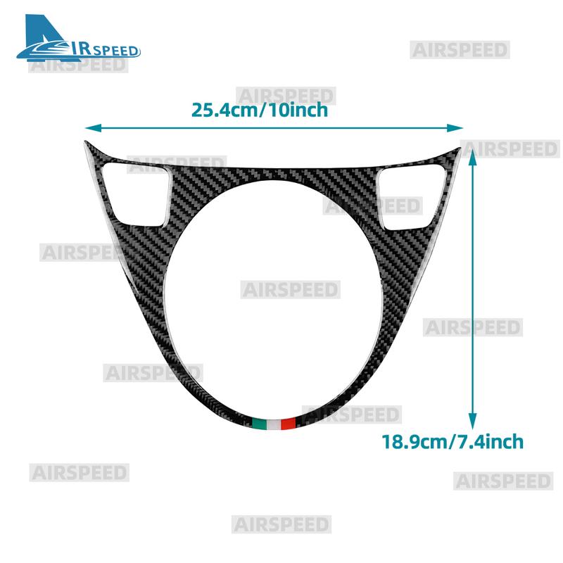 Soft Carbon Fiber Sticker For Abarth 595/695/595C/695C 2012-2015 For Fiat 500 2008-2015 LHD RHD Car Gear Shift Tricolor Trim