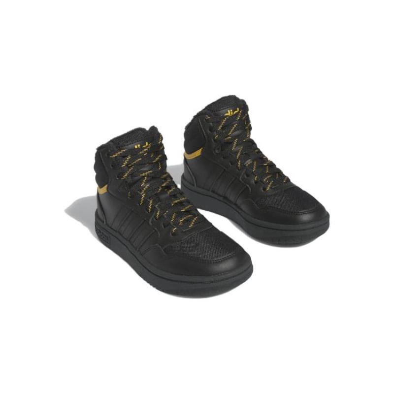adidas Hoops 3.0   Mid J 'Black Preloved Yellow' Sneakers IF7736