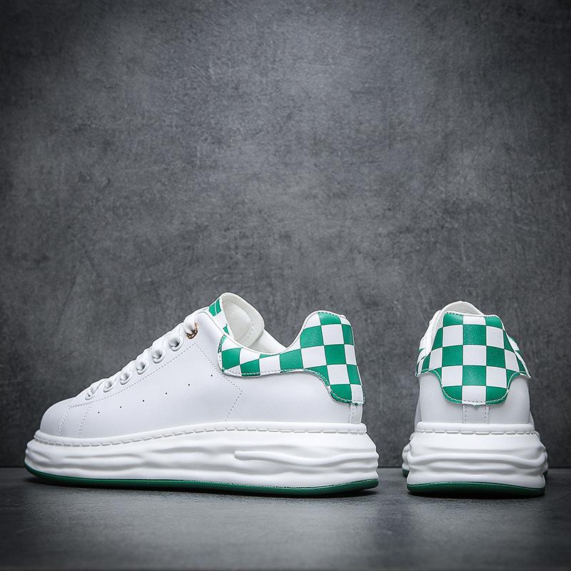 

Осенние туфли для доски, мужские маленькие белые туфли, свободные туфли на высокой подошве, модная марка Wenzhou, мужская обувь 43