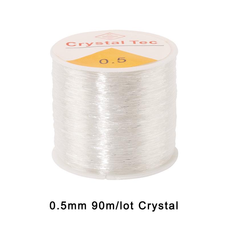 0.5-1.0mm Elastic Cord Beading Thread Stretch String Fibre Crafting Line for Jewelry Making DIY Seed Beads Pony Beads Bracelets