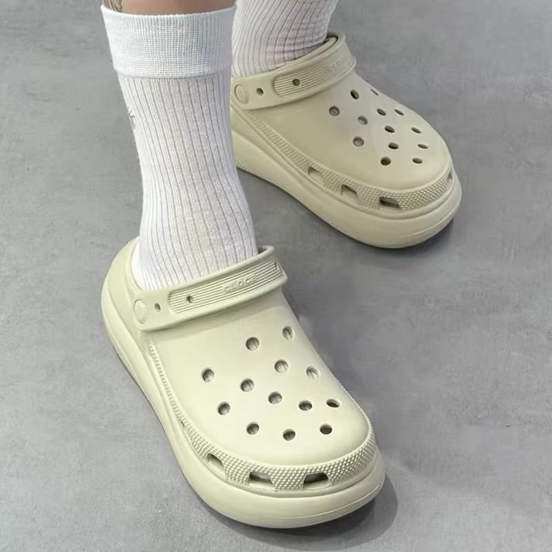 Crocs Crush Clog Puff Comfortable Simple Clogs Unisex Clogs Meteor-Gray 207521-1WY