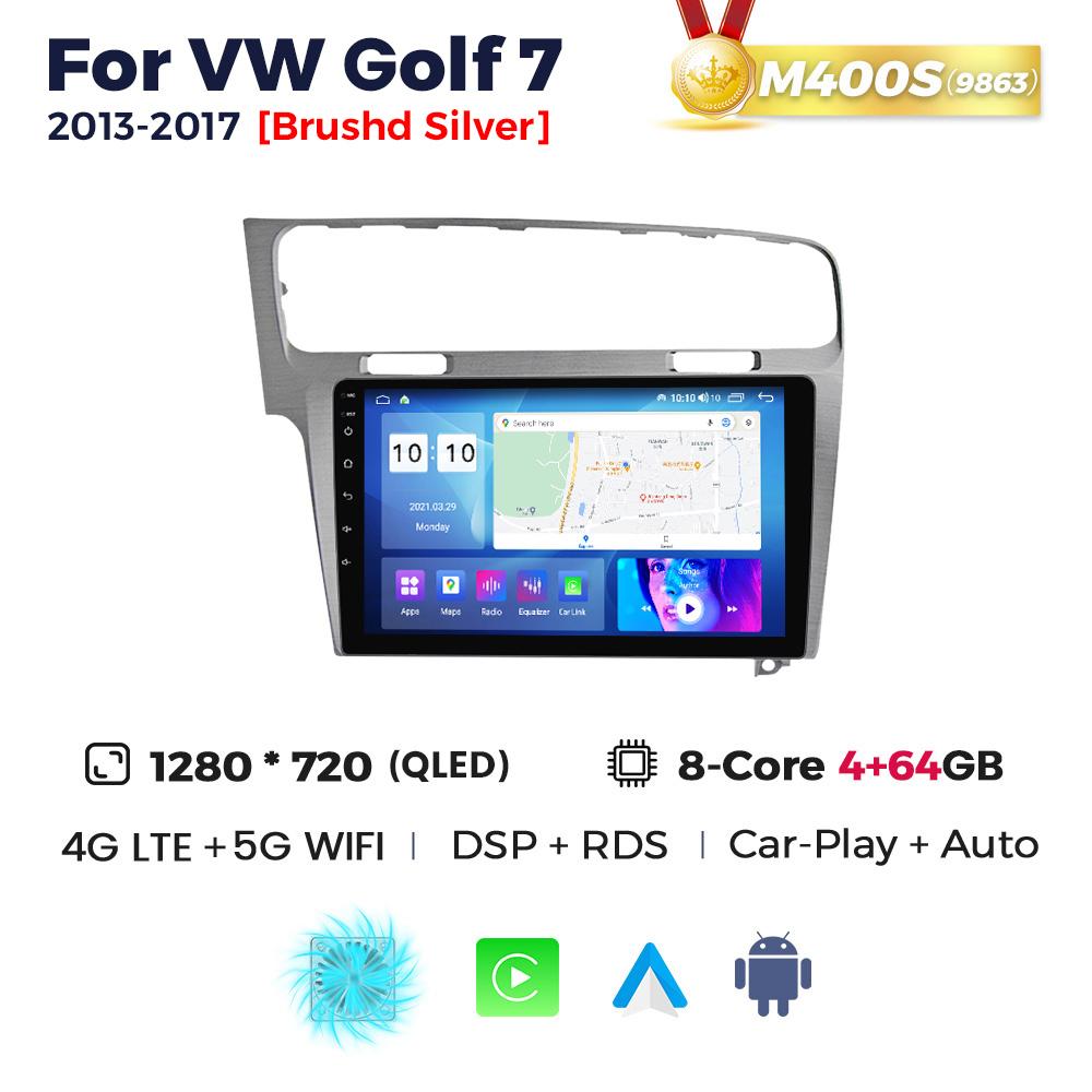 Navifly 2 Din Android Autoradio 10 Zoll Für Volkswagen VW Golf 7 2013-2017 Kabelloses Carplay Auto Multimedia Video Player DSP RDS