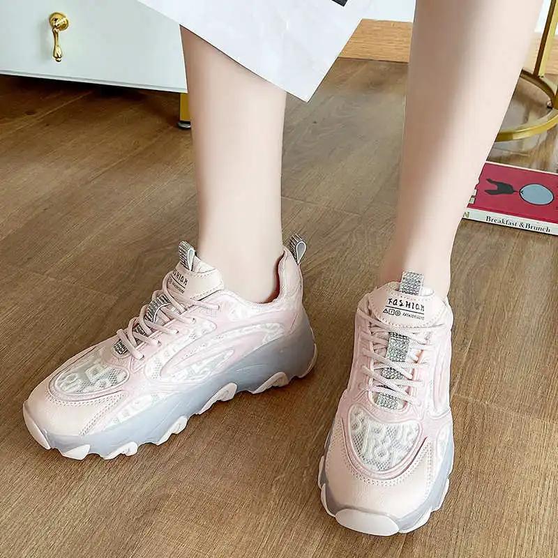 Fashion Legitimate Leather Flatform Green Training Sports Brand Shoes Buy Women's Sneakers Super Offers Designers Super Cozy