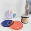 Dazzling Coasters Round Acrylic Fireproof and Waterproof Cup Mats Anti Slip Reusable Coaster Drink Table Protector Tea Mug Pad