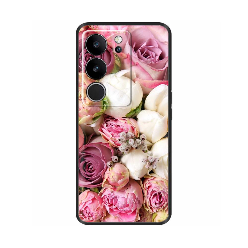 6,78' Für Vivo V29 5G Hülle V 29 Silikon TPU Weicher Stoßfänger Handyhülle für VIVO V29 V2250 VivoV29 Hüllen Schutzhülle Tasche Coque