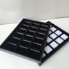 Tall Rectangular Organizers Box For Loose Stone Samples Waterproof PU Material Jewelry Showcase