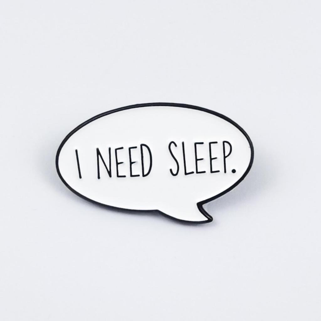Classic English Quotes Brooch: Simple Geometric Badge for Clothing and Bags