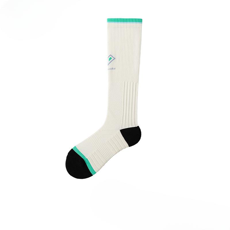 

Female Professional Running Cycling Jumping Rope Badminton Towel Bottom Boneless Sports Calf Socks 1 pair