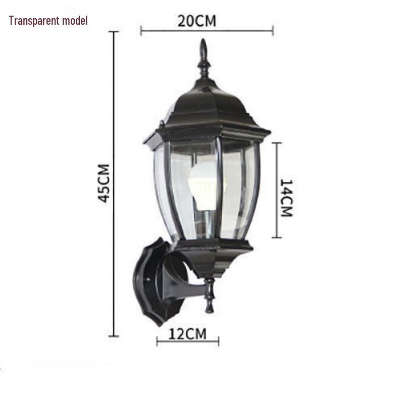 European Antique Modern Minimalist Waterproof LED Outdoor Wall Light for Courtyard and Landscape