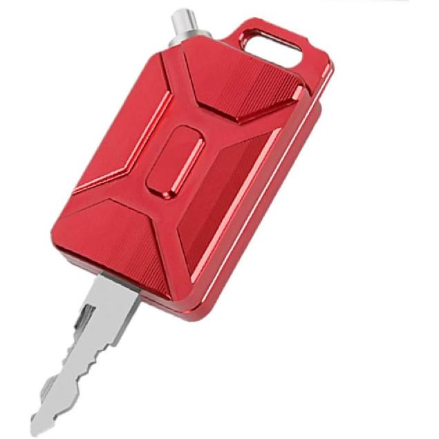 3D CNC Oil Tank Shape Motorcycle Key Head Cover Keychain Head (Black) красный