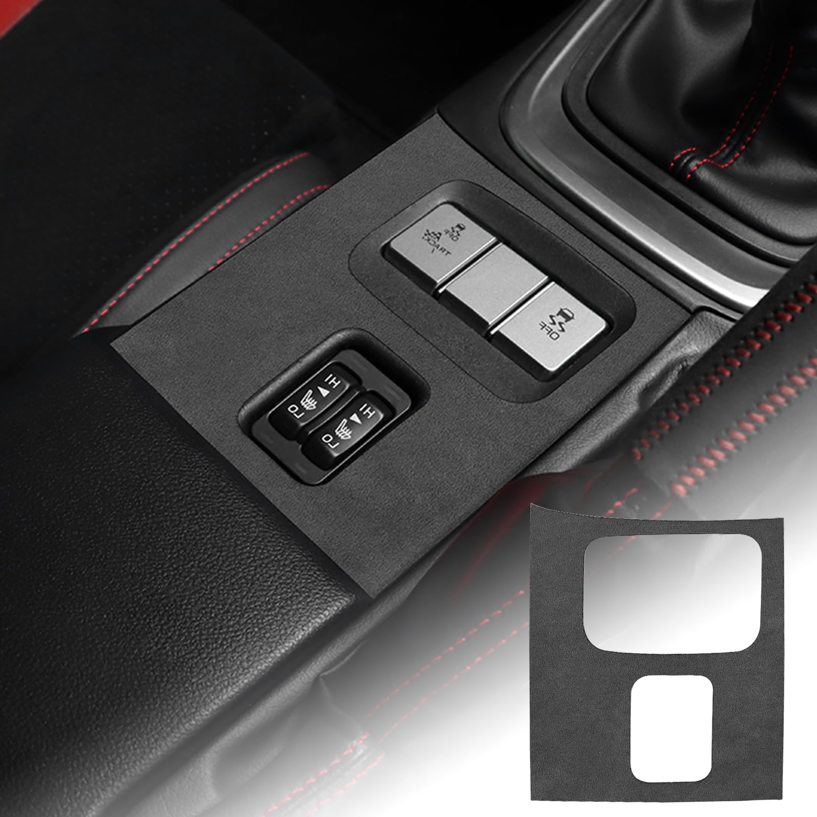 

FDAIUN Car Seat Heater Button Frame Decoration Sticker for Subaru чёрный