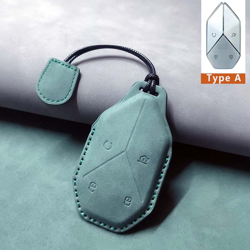 Car Remote Key Case Cover For BYD Equation Formula Leopard 5 8 3  Leather Keychain Shell Luxury Key Holder Protector Accessories