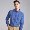 Men's Oxford Long Sleeve Shirt 100% Cotton Wrinkle Resistant & Breathable, Solid Plaid Striped Comfort Casual Button-down Shirts