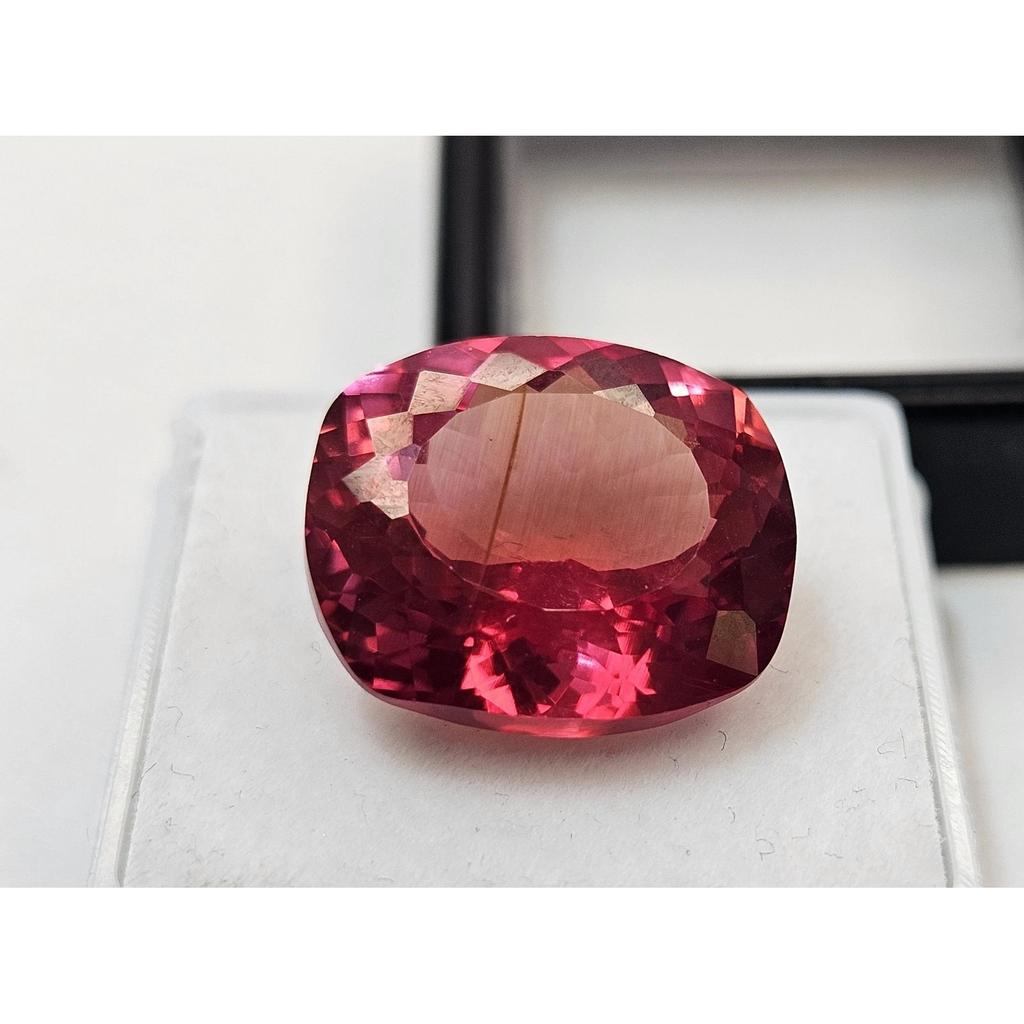 Natural Padparadscha Sapphire 17-18 Ct Cushion Cut Certified Beautiful Gemstone