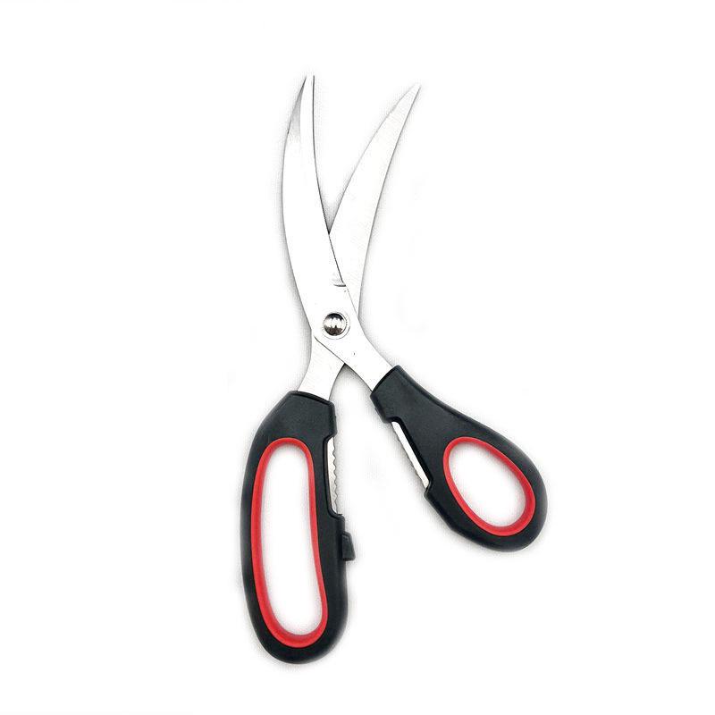 Korean Style BBQ Multi-functional Grill & Meat Scissors with Bottle Opener - Ideal for Chicken, Steak, and More
