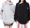 TOWYYO Turtleneck Hoodie with Star Zipper Solid Long Loose Plus Sizes Voluminous Ninja Winter Women's Harajuku-Style Decoration, Closure, Color,