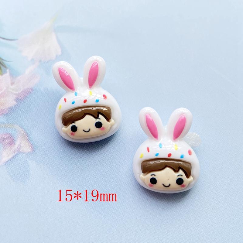 30Pcs Cute Mixed Cartoon Ice Cream/Animal Flat Back Resin Cabochons Scrapbooking DIY Jewelry Craft Decoration Accessorie H200