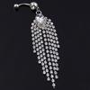 Dusker Navle Mageknapp Bar Vektstang Ringer Rhinestone Kroppspiercing Smykker
