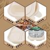Jiwanggu Disposable 4-Compartment Biodegradable Meal Box