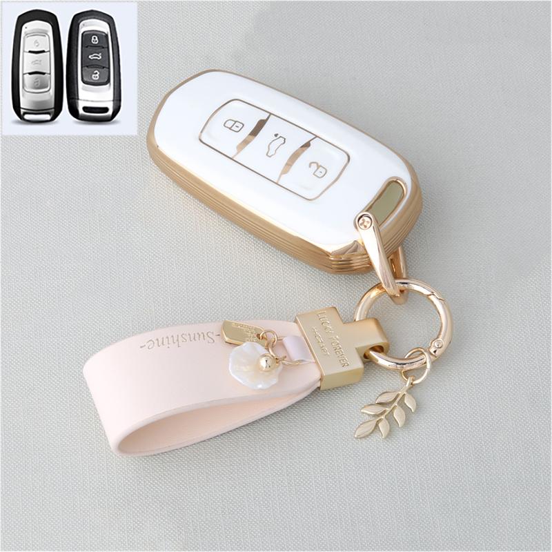 Tpu Auto Smart Key Fob Cover Case Mount Housing Fit For Geely Okavango Coolray Atlas Monjaro Tugella Emgrand Gt S Proton X50 X70