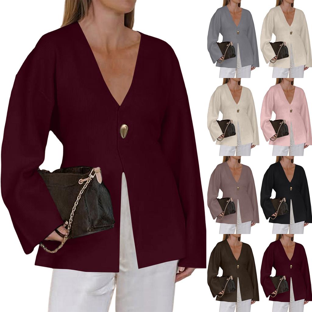 Elegantes, anspruchsvolles und hochwertiges Langarm-Shirt-Pullover für Damen
