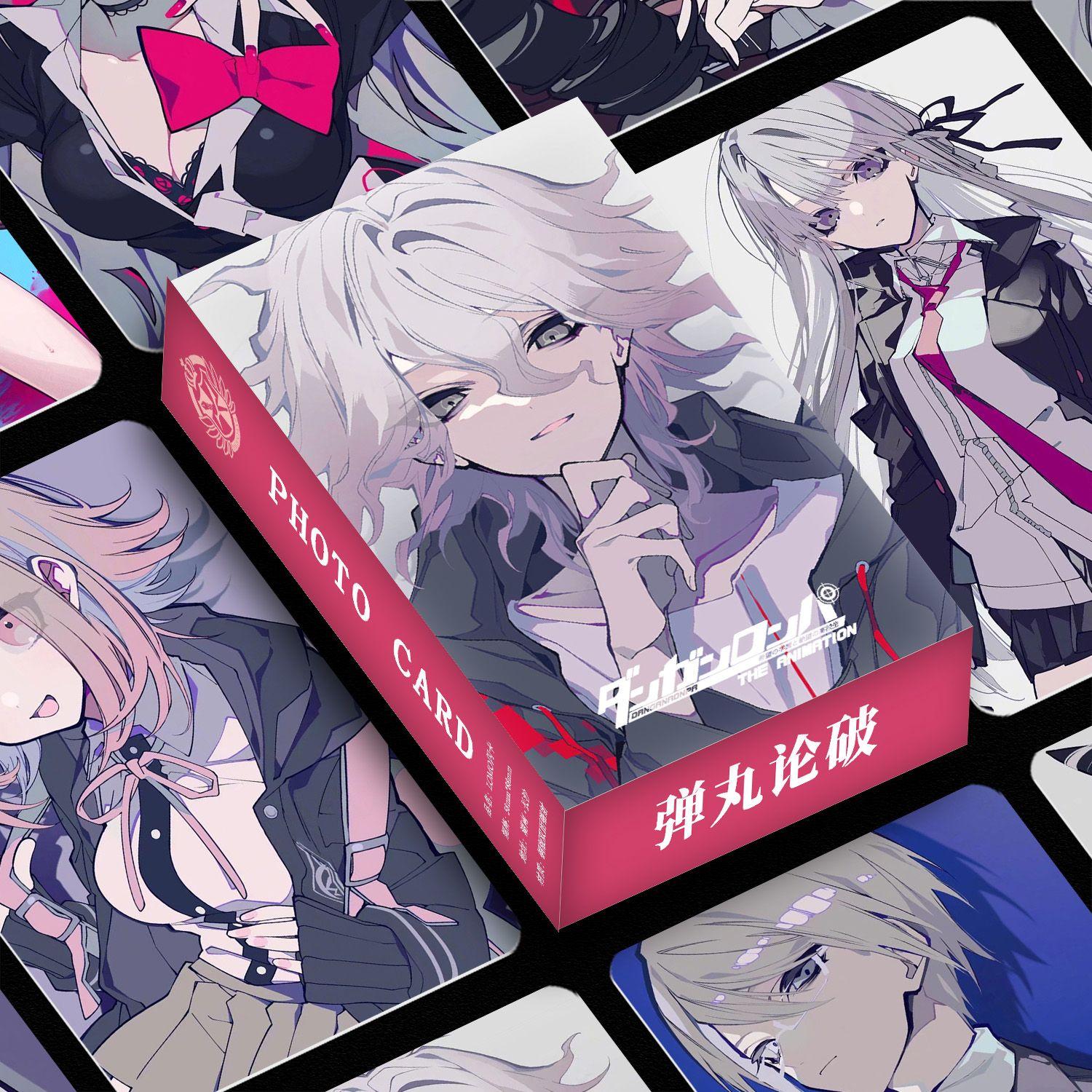 55pcs/set Danganronpa Anime Peripheral Monokuma Nagito Komaeda Cartoon Collectibles Cards Birthday Gift