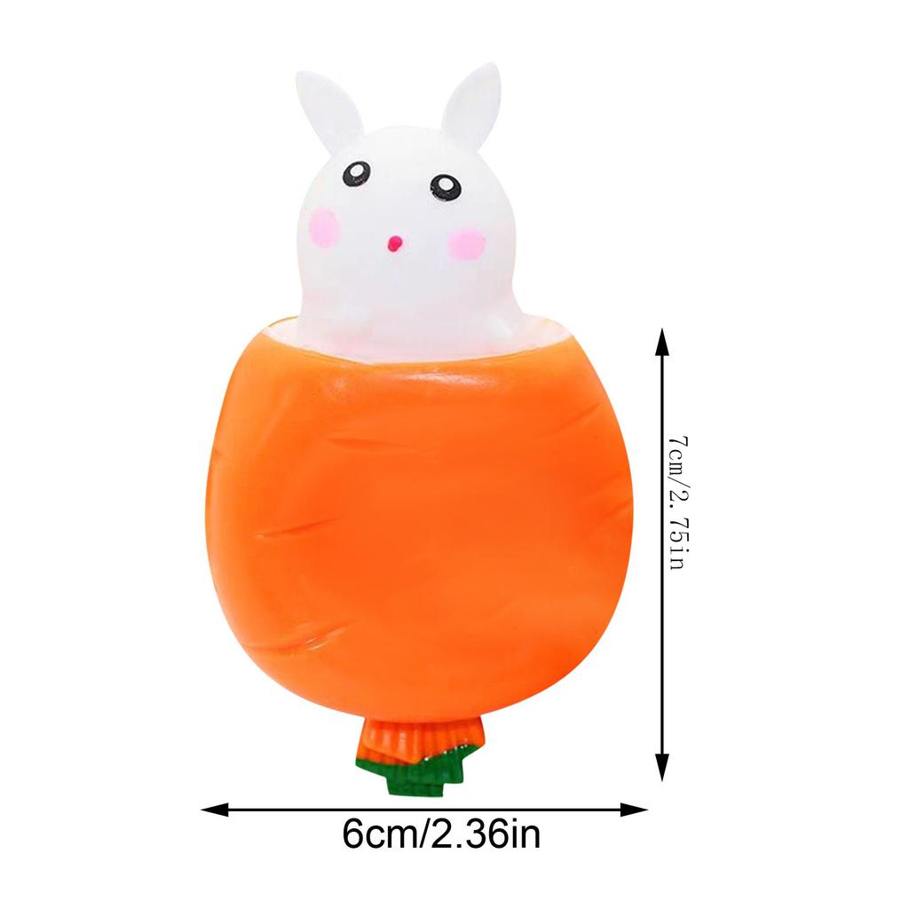Cute Soft Carrot Squeeze Bunny For Easter Birthday Party Wedding Baby Shower Christmas Carnival Gift School Reward Pack