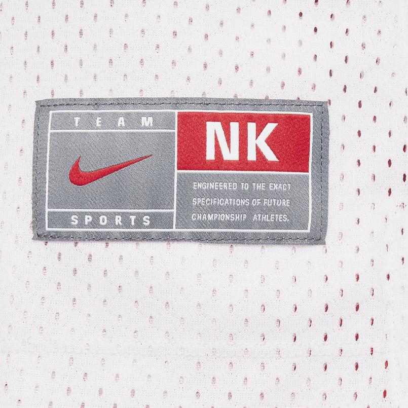 Nike Reversible Jersey Logo Print Crew Neck Sleeveless Vest Kids Tops White FN8348-100