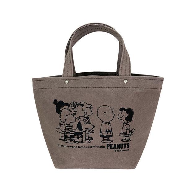 PEANUTS Snoopy PEANUTS  Ichizawa Shinzaburo Hanpu Tote Bag S gray