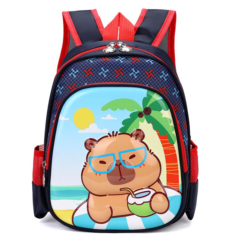 Kapibara children's schoolbag cute cute kindergarten schoolbag boys and girls backpack can do big goods
