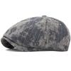 HT5066 Mens Berets Women Artist Painter Striped Beret Hat Male Female Ivy Flat Cap Spring Summer Adjustable Octagonal Beret Caps