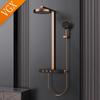 VGX Thermostatic Shower System Set Luxury Concealed Bathroom Shower Set Brass Rainfall Shower Head Set Gold Shower Faucet Set