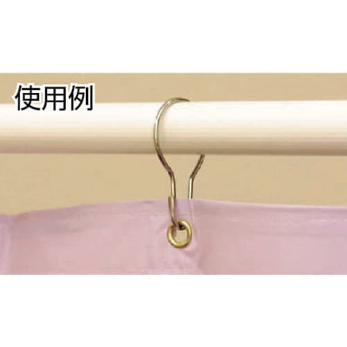 TRUSCO Curtain Hooks, Stainless Steel, #20, Pack of 6, TCH-20