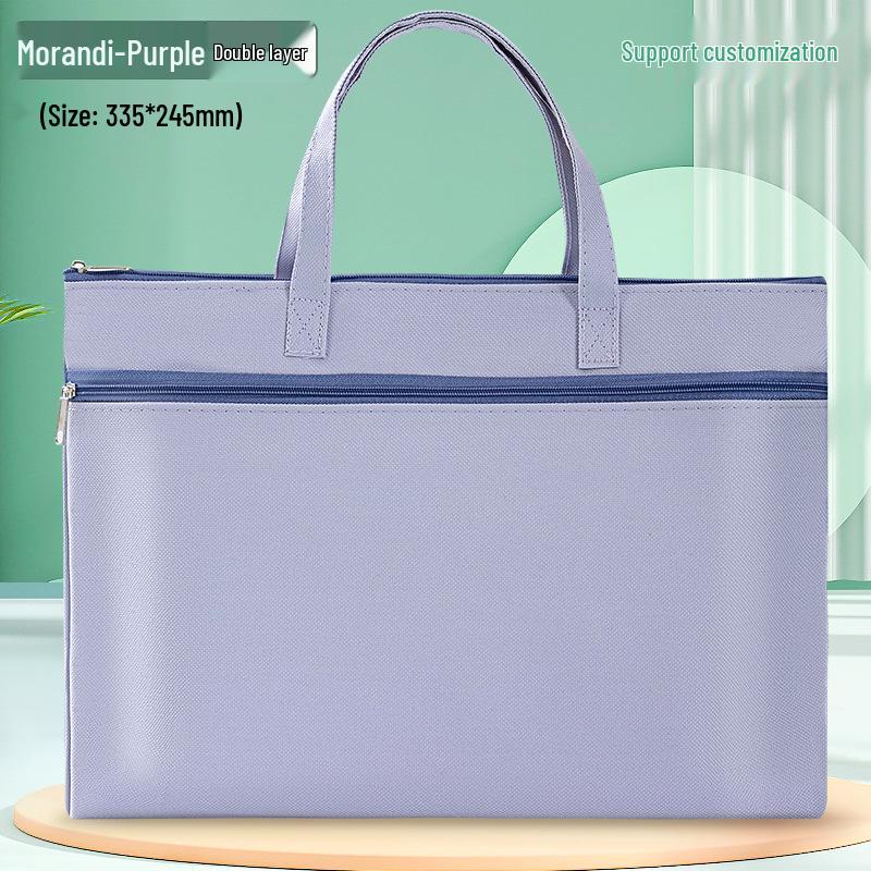 Morandi Oxford Student Tutoring Document Bag - Waterproof File Storage with Custom Logo Option