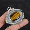 Tigerauge Anhänger Natur Edelstein Anhänger Anständiger Schmuck 925 Sterling Silber Anhänger Handgefertigter Schmuck Brandneuer Anhänger Verlobungsgeschenke