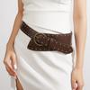Retro Edgy Rivet Belt With Alloy Clasp For Trendsetting Street And Casual Wear