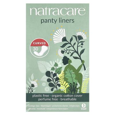 Panty Liners, Organic Cotton Covers, Curved, Pack of 30