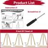4 Pack 9 Inch Wooden Easel Stand, Portable A-Frame Tabletop Display Easel for Painting, Canvas, Signs,Photos, Art Easel for Kids, Students,