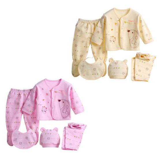 5 pezzi neonato bambino ragazze vestiti set manica lunga cappotto top pantaloni berretto vestito