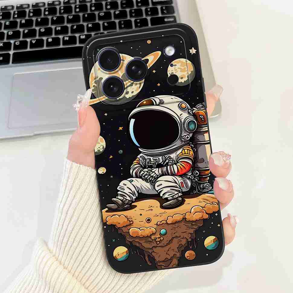For Apple iPhone 17 Pro Max Case Luxury Painted Back Cover 6.56'' Silicone Soft Phone Case For iPhone17 iPhone 17 Pro Max Bumper