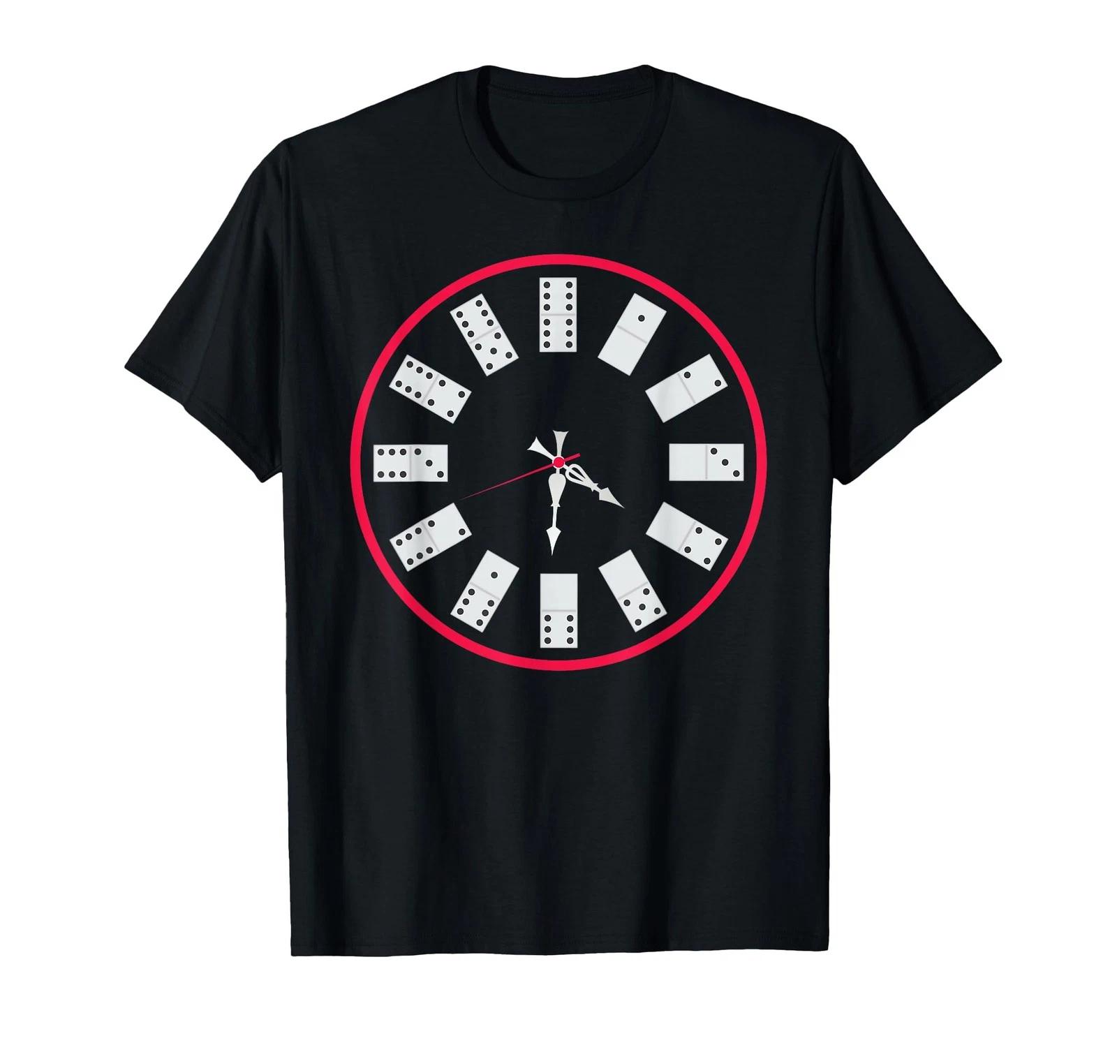 Domino Clock Tile Game Enthusiast Player Gift T-Shirt_ 2XL
